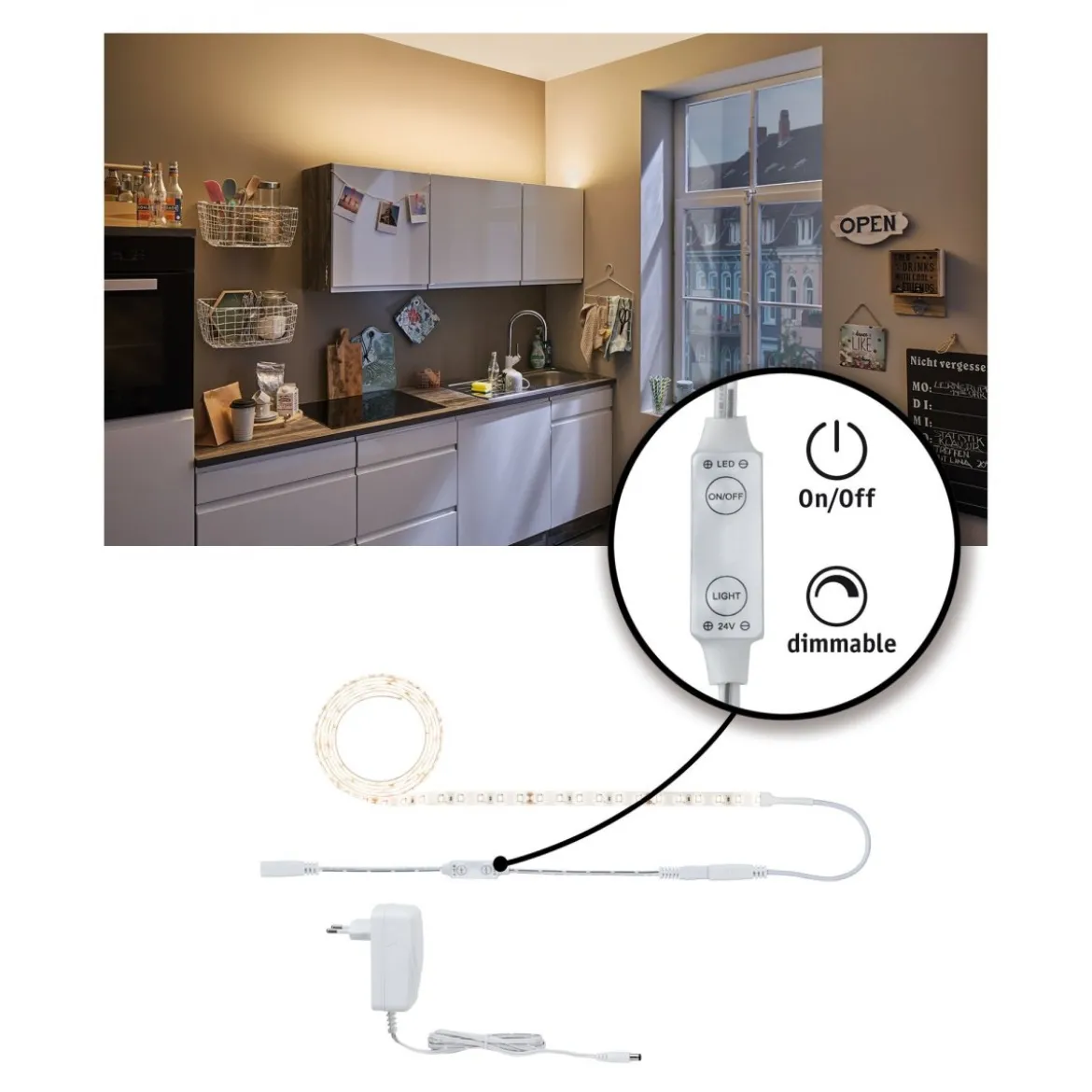 Paulmann No. 78955 SimpLED Strip Set 1,5m 17W Warmweiß beschichtet