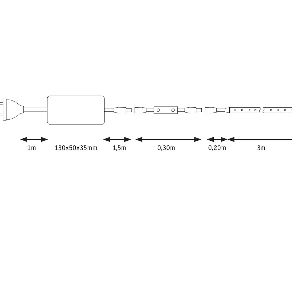 Paulmann No. 78959 SimpLED Strip Set 3m 33W neutralweißweiß beschichtet