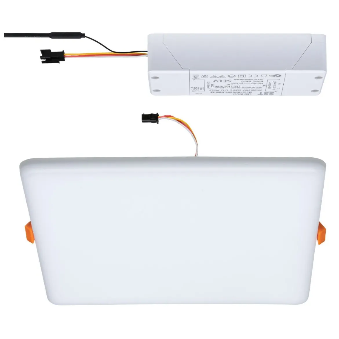 Paulmann No. 95385 Smart Home Zigbee Einbaupanel Veluna VariFit TunableWhite 215x215mm IP44