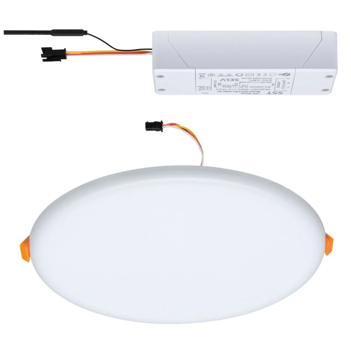 Paulmann No. 95387 Smart Home Zigbee LED Einbaupanel Veluna VariFit TunableWhite 215mm IP44