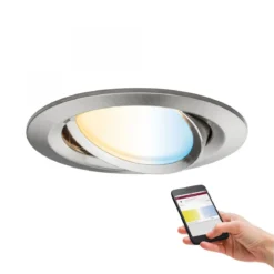 Paulmann No. 92961 SmartHome Zigbee LED Einbauleuchte Nova Plus 6W Eisen gebürstet