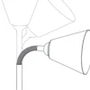 Paulmann No. 95428 Steckerleuchte Junus Flexarm E14 Weiß mit Kippschalter