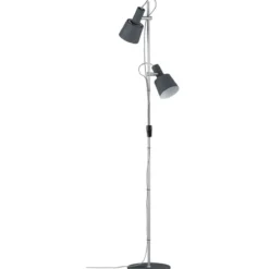 Paulmann No. 79690 Stehleuchte Neordic Haldar Dunkelgrau, Chrom matt