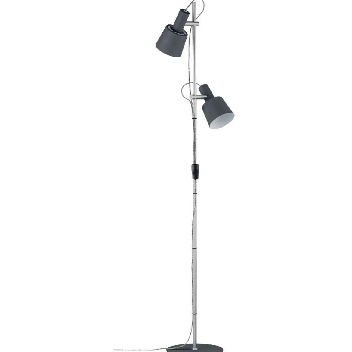 Paulmann No. 79690 Stehleuchte Neordic Haldar Dunkelgrau, Chrom matt