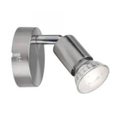 Paulmann No. 66743 Strahler Carolina 1-flammig Nickel matt ohne Leuchtmittel, max. 10W GU10