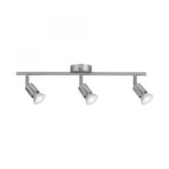Paulmann No. 66745 Strahler Carolina 3-flammig Nickel matt ohne Leuchtmittel, max. 10W GU10