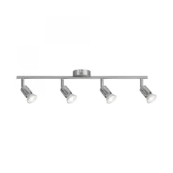 Paulmann No. 66746 Strahler Carolina 4-flammig Nickel matt ohne Leuchtmittel, max. 10W GU10