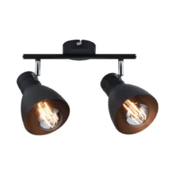 Paulmann No. 66760 Strahler Davy 2-flammig E27 Schwarz max. 2x20W