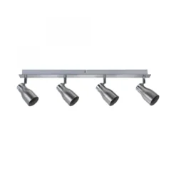 Paulmann No. 66689 Strahler Meli 4-flammig Nickel satiniert ohne Leuchtmittel, max. 10W GU10