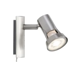 Paulmann No. 66698 Strahler Teja 1-flammig Nickel satiniert ohne Leuchtmittel, max. 10W GU10