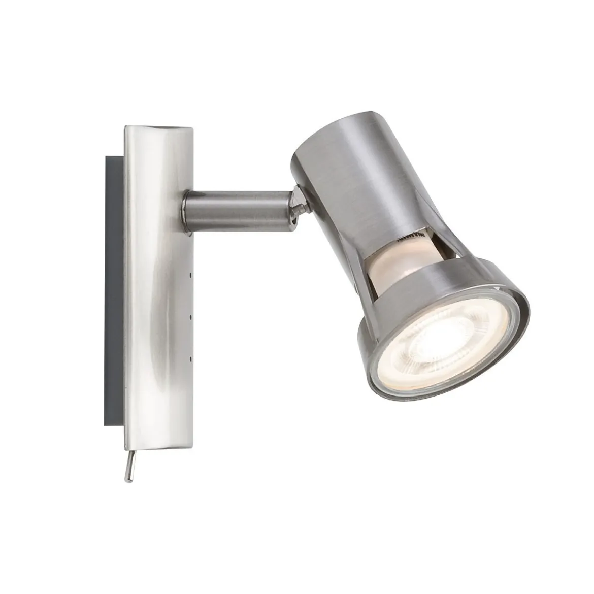 Paulmann No. 66698 Strahler Teja 1-flammig Nickel satiniert ohne Leuchtmittel, max. 10W GU10