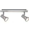 Paulmann No. 66699 Strahler Teja 2-flammig Nickel satiniert ohne Leuchtmittel, max. 10W GU10