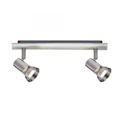 Paulmann No. 66699 Strahler Teja 2-flammig Nickel satiniert ohne Leuchtmittel, max. 10W GU10