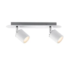 Paulmann No. 66718 Strahler Tube 2-flammig Weiß, Chrom ohne Leuchtmittel, max. 10W GU10 IP44