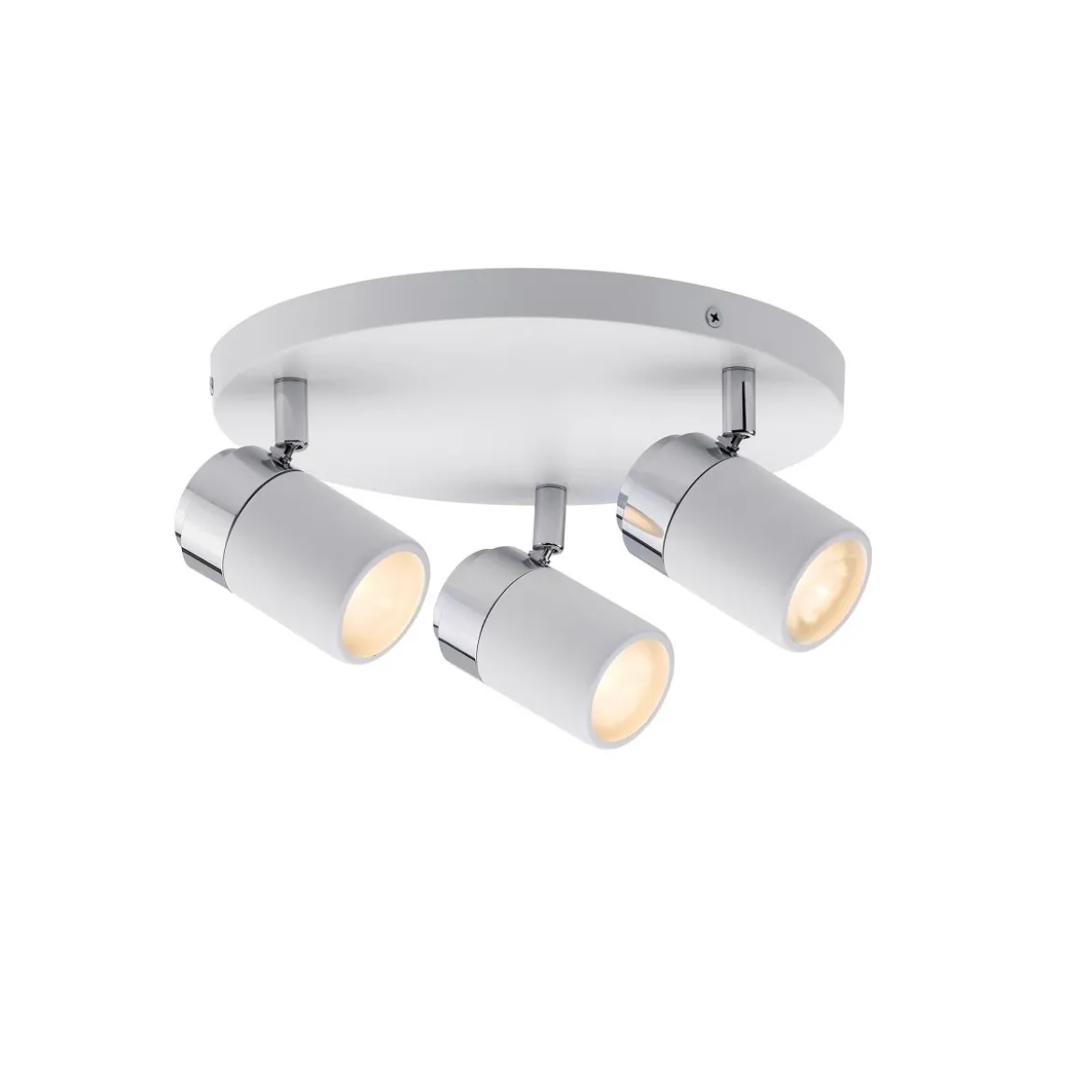 Paulmann No. 66712 Strahler Zyli 3-flammig Rondell Weiß Chrom max. 10W GU10 IP44