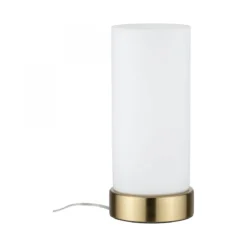 Paulmann No. 77055 Tischleuchte Pinja mit Touchschalter 1-flammig messing opal