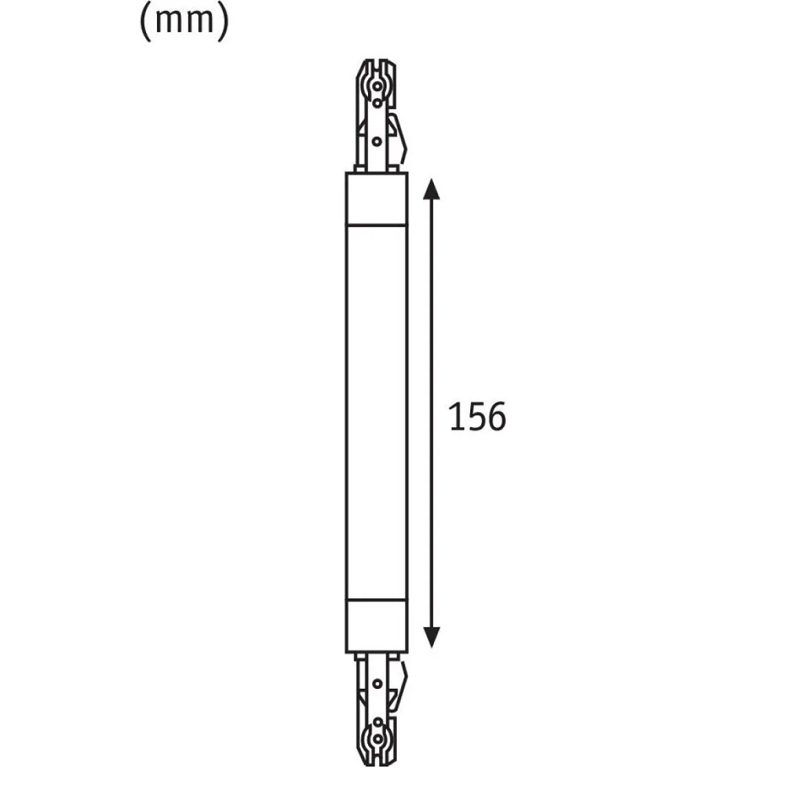 Paulmann No. 95325 URail Flex Verbinder II Chrom matt max. 1000W