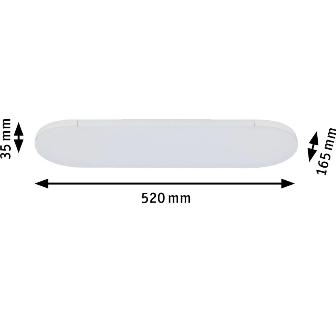 Paulmann No. 95371 URail LED Panel Deck 13,5W Weiß 3000K dimmbar