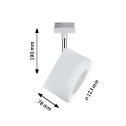 Paulmann No. 95447 URail LED Spot Arena 15 Watt Weiß, Chrom dimmbar