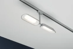 Paulmann No. 95469 URail LED Spot Dipper 2 x 8 Watt Chrom matt, Weiß