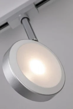 Paulmann No. 96891 URail LED Spot Discus 5 Watt Chrom matt, Chrom dimmbar
