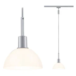 Paulmann No. 96972 URail Pendel Sarrasani Chrom matt Opal ohne Leuchtmittel E14