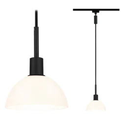 Paulmann No. 96974 URail Pendel Sarrasani Schwarz Opal ohne Leuchtmittel E14