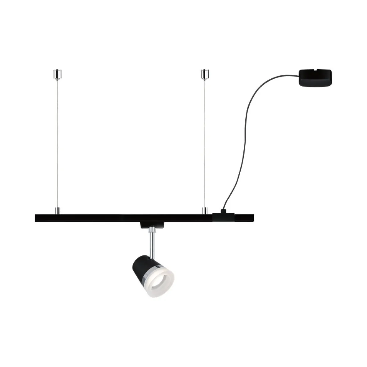 Paulmann No. 95418 URail Schienensystem Stromeinspeisung Kabel 2m 230V Schwarz