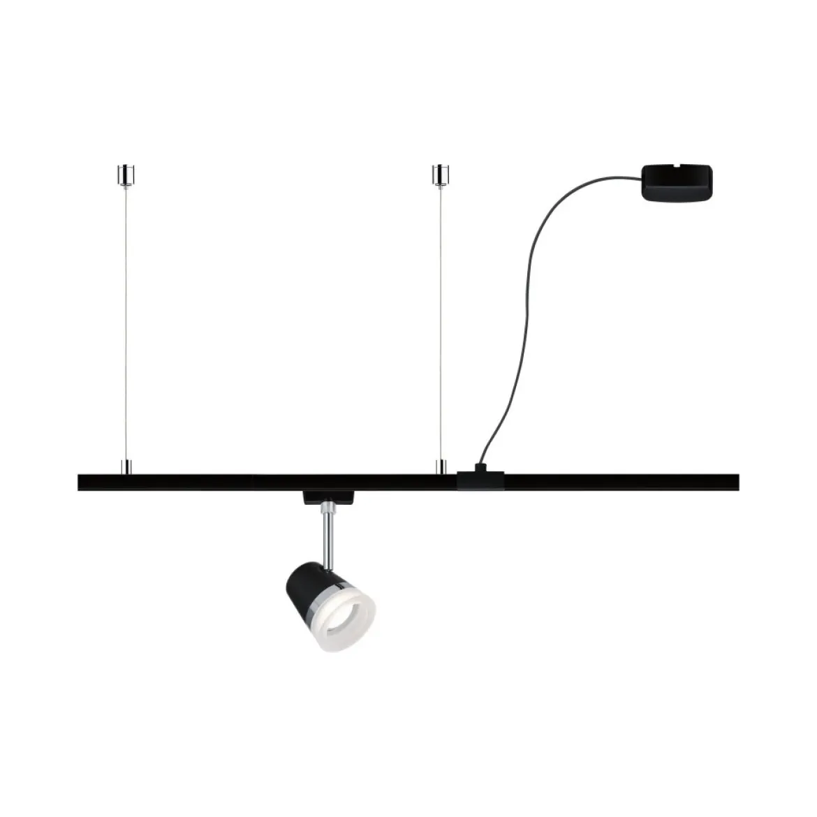 Paulmann No. 95418 URail Schienensystem Stromeinspeisung Kabel 2m 230V Schwarz