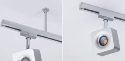 Paulmann No. 97599 URail Schienensystem Zubehör Abhängung Schiene Chrom matt