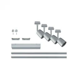 Paulmann No. 96897 URail Schienensystem Set Cover Chrom matt G10 max. 4x10W