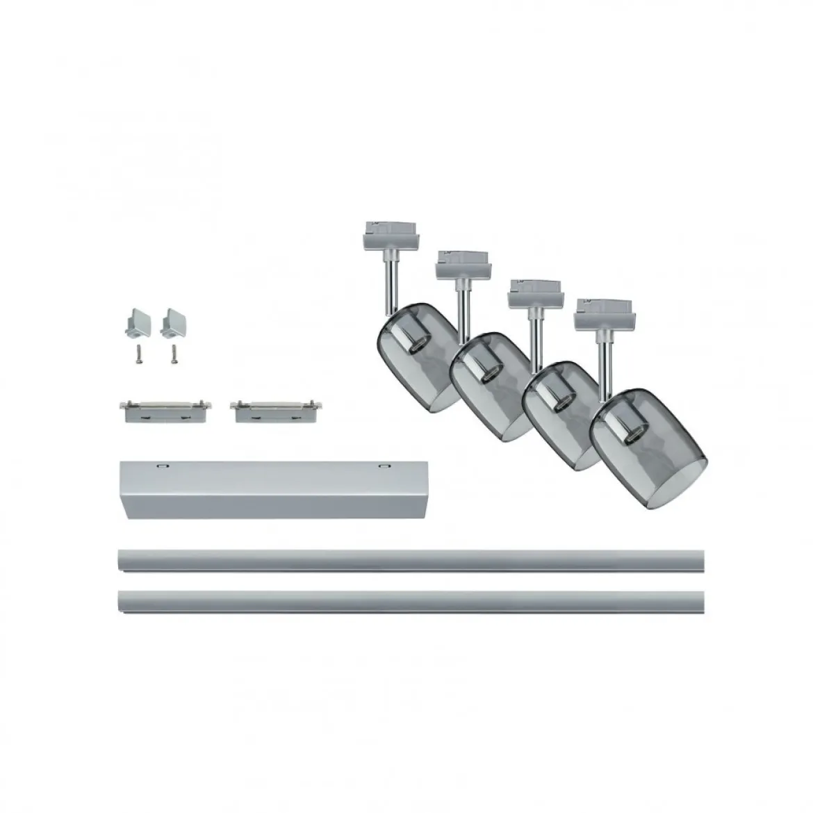 Paulmann No. 96899 URail Schienensystem Set Blossom Rauch Chrom matt G9 max. 4x10W