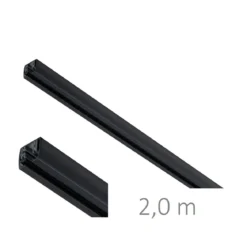 Paulmann No. 96905 URail schwarzes Schienensystem HV-Schiene 2m schwarz 230 V