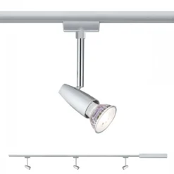 Paulmann No. 95459 URail Set Barelli Chrom matt ohne Leuchtmittel, max. 10W GU10