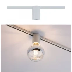 Paulmann No. 94974 URail Spot Ceiling Socket E27 Weiß dimmbar ohne Leuchtmittel