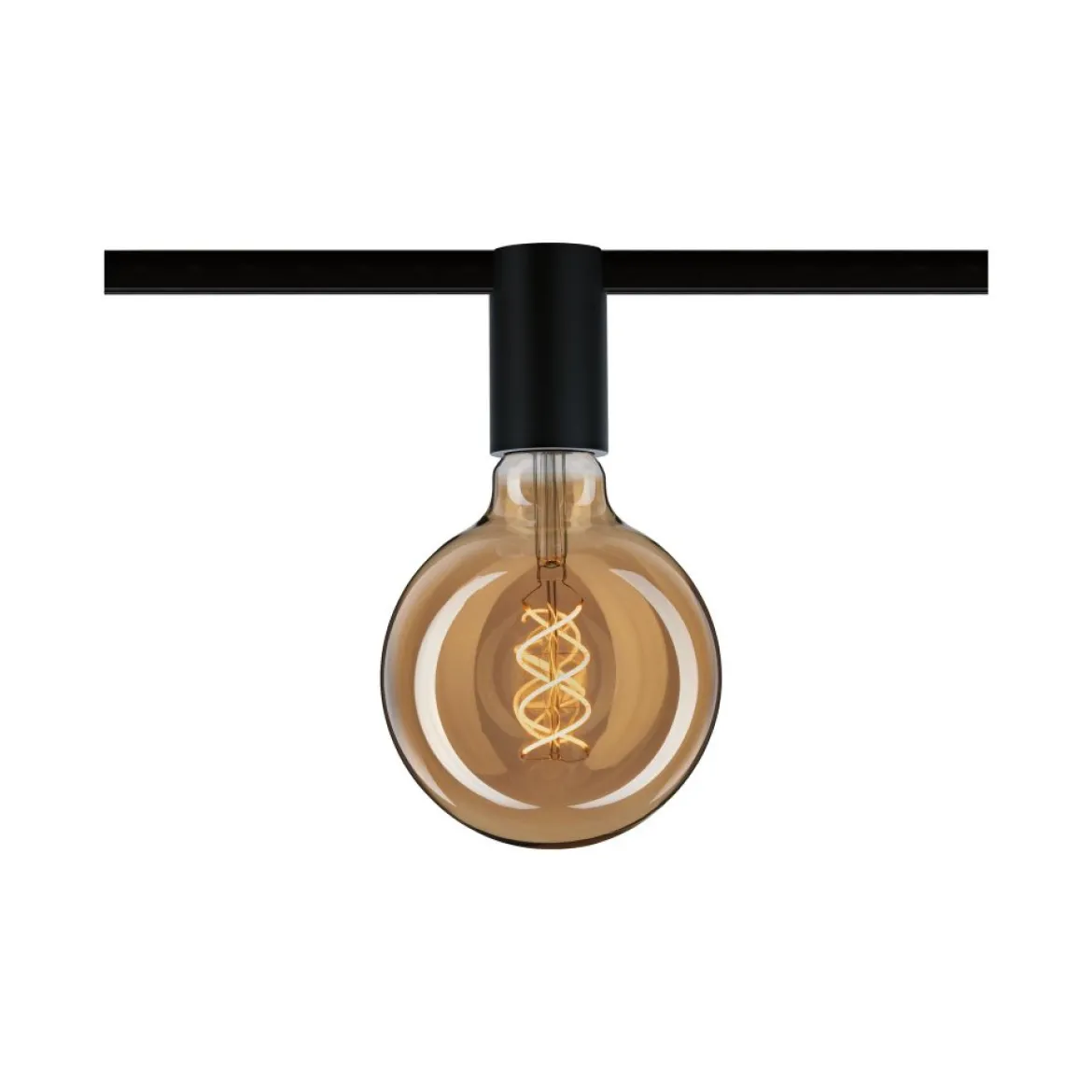 Paulmann No. 94975 URail Spot Ceiling Socket E27 Schwarz dimmbar ohne Leuchtmittel