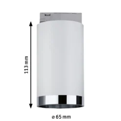 Paulmann No. 96963 URail Spot Tube Weiß Chrom ohne Leuchtmittel max. 10W GU10