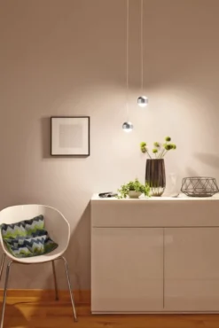 Paulmann No. 95457 URail System LED Pendel Capsule II 1x6W Chrom matt, Chrom 230V Metall dimmbar