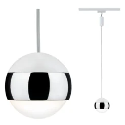 Paulmann No. 95458 URail System LED Pendel Capsule II 1x6W Weiß Chrom 230V Metall dimmbar
