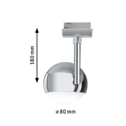 Paulmann No. 95455 URail System LED Spot Capsule II Chrom matt, Chrom 230V Metall dimmbar