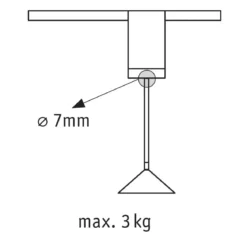 Paulmann No. 95494 URail Universal Pendel Adapter Chrom matt