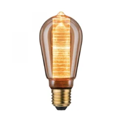 Paulmann No. 28830 Vintage-Kolben ST64 Inner Glow E27 Gold Ringmuster dimmbar