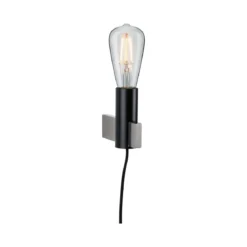 Paulmann No. 79762 Wandleuchte Aik ohne Leuchtmittel E27 schwarz