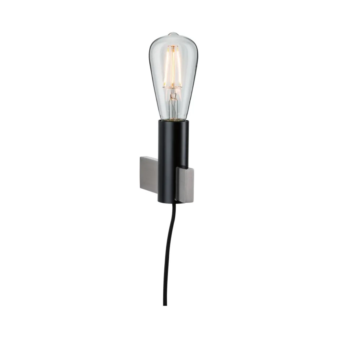 Paulmann No. 79762 Wandleuchte Aik ohne Leuchtmittel E27 schwarz