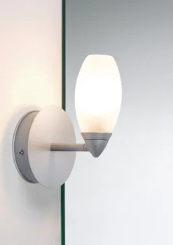 Paulmann No. 70838 Wandleuchte Carina IP44 1-flammig Chrom matt ohne Leuchtmittel, max. 28W G9