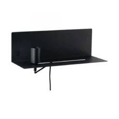 Paulmann No. 78920 Wandleuchte mit Ablage Devara E27 max.40W schwarz