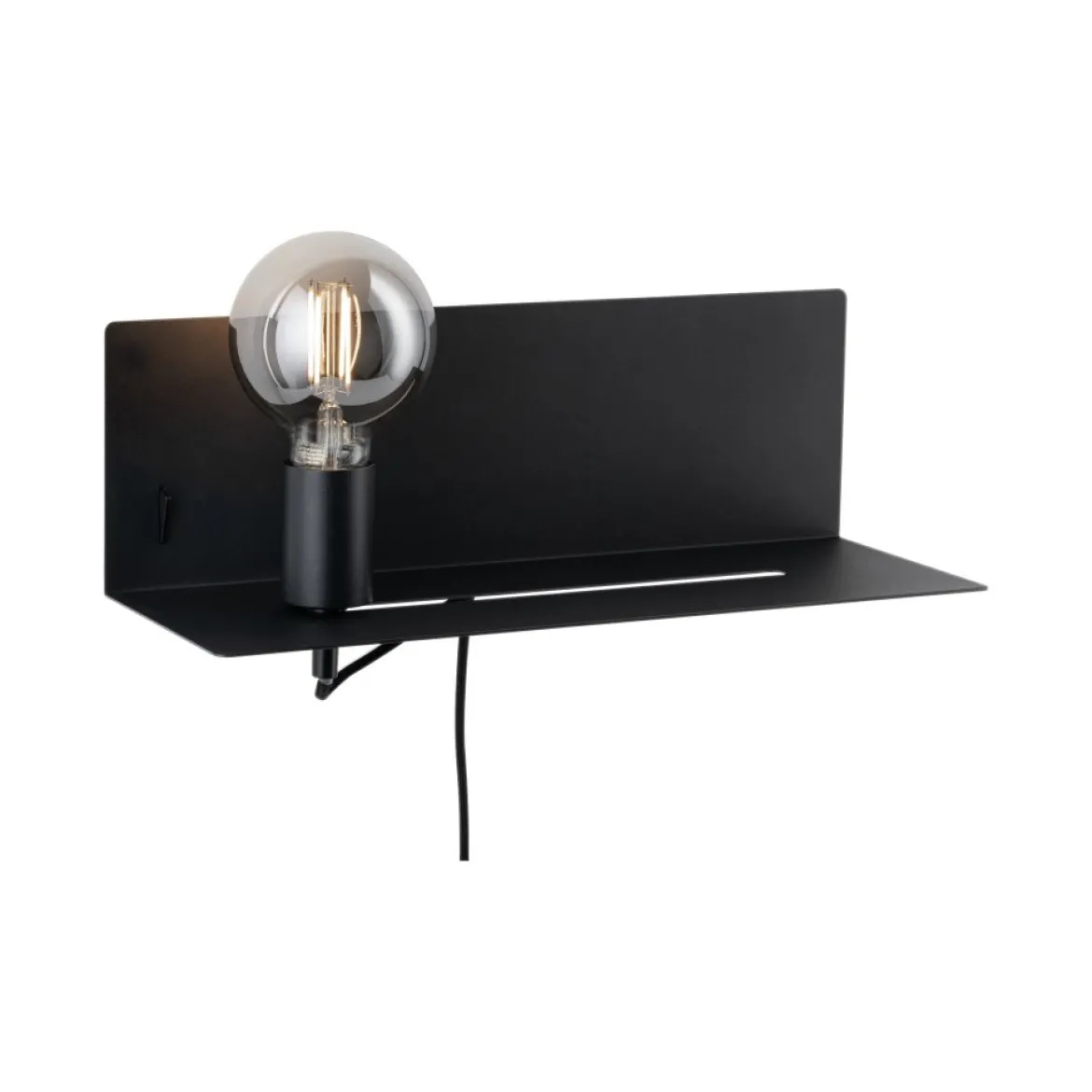 Paulmann No. 78920 Wandleuchte mit Ablage Devara E27 max.40W schwarz
