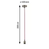 Paulmann 50386 Pendelleuchte Neordic Eldar E27 Rot Nickel