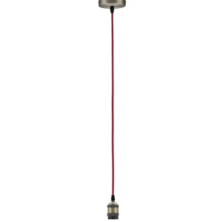 Paulmann 50386 Pendelleuchte Neordic Eldar E27 Rot Nickel