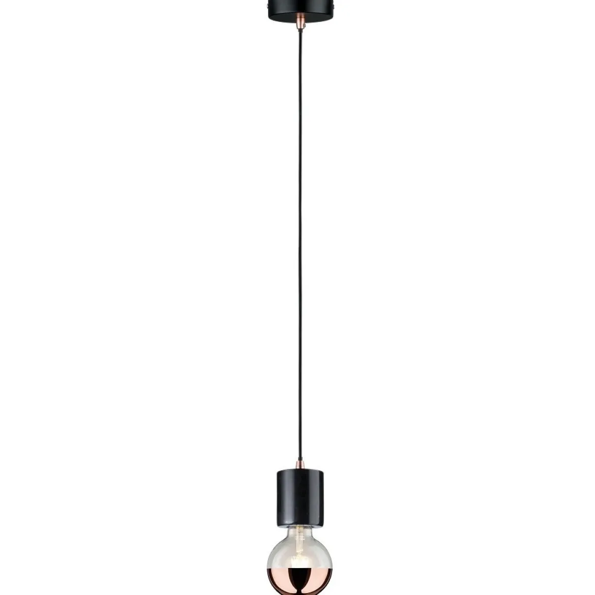 Paulmann 79751 Pendelleuchte Nordin E27 max.20 W Schwarz Marmor Kupfer